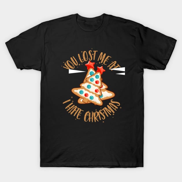 Funny christmas tree cake T-Shirt by Dots & Patterns